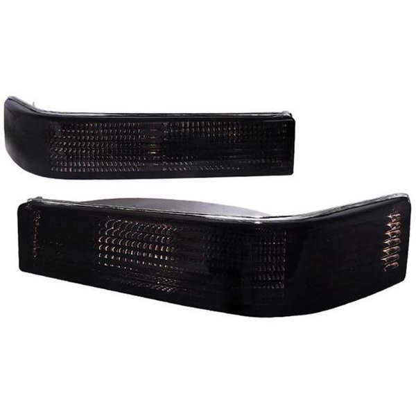 Spec D Tuning Spec D Tuning LB-GKEE93G-RS 1993-1996 Jeep Grand Cherokee Bumper Lights - Smoked Lens LB-GKEE93G-RS